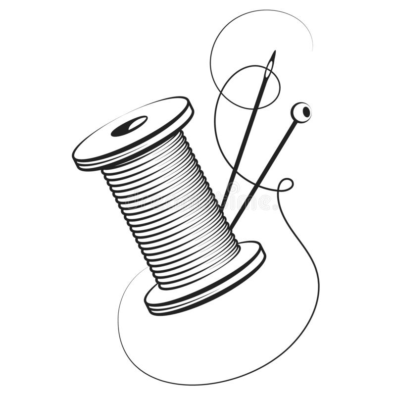 Detail Needle And Thread Clipart Nomer 21
