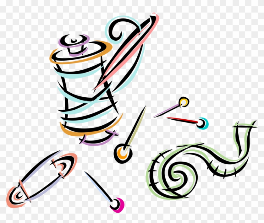 Detail Needle And Thread Clipart Nomer 39