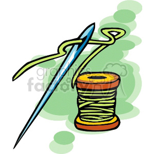 Detail Needle And Thread Clipart Nomer 43