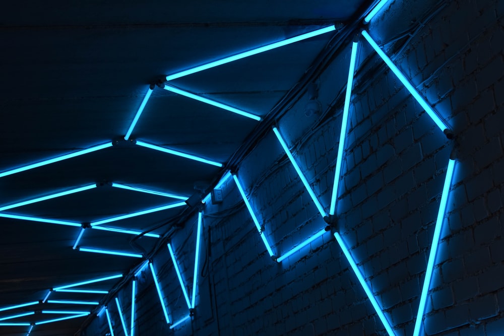 Detail Neon Blue Wallpaper Nomer 2