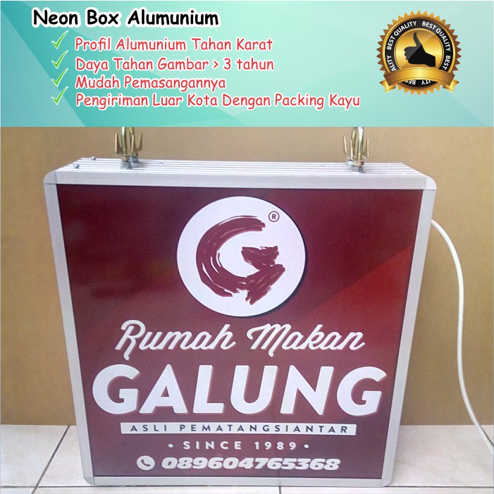 Detail Neon Box Rumah Makan Nomer 19