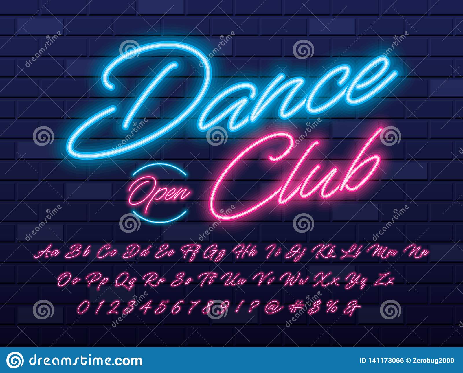 Detail Neon Light Font Nomer 3