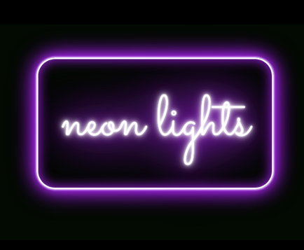 Detail Neon Light Font Nomer 34