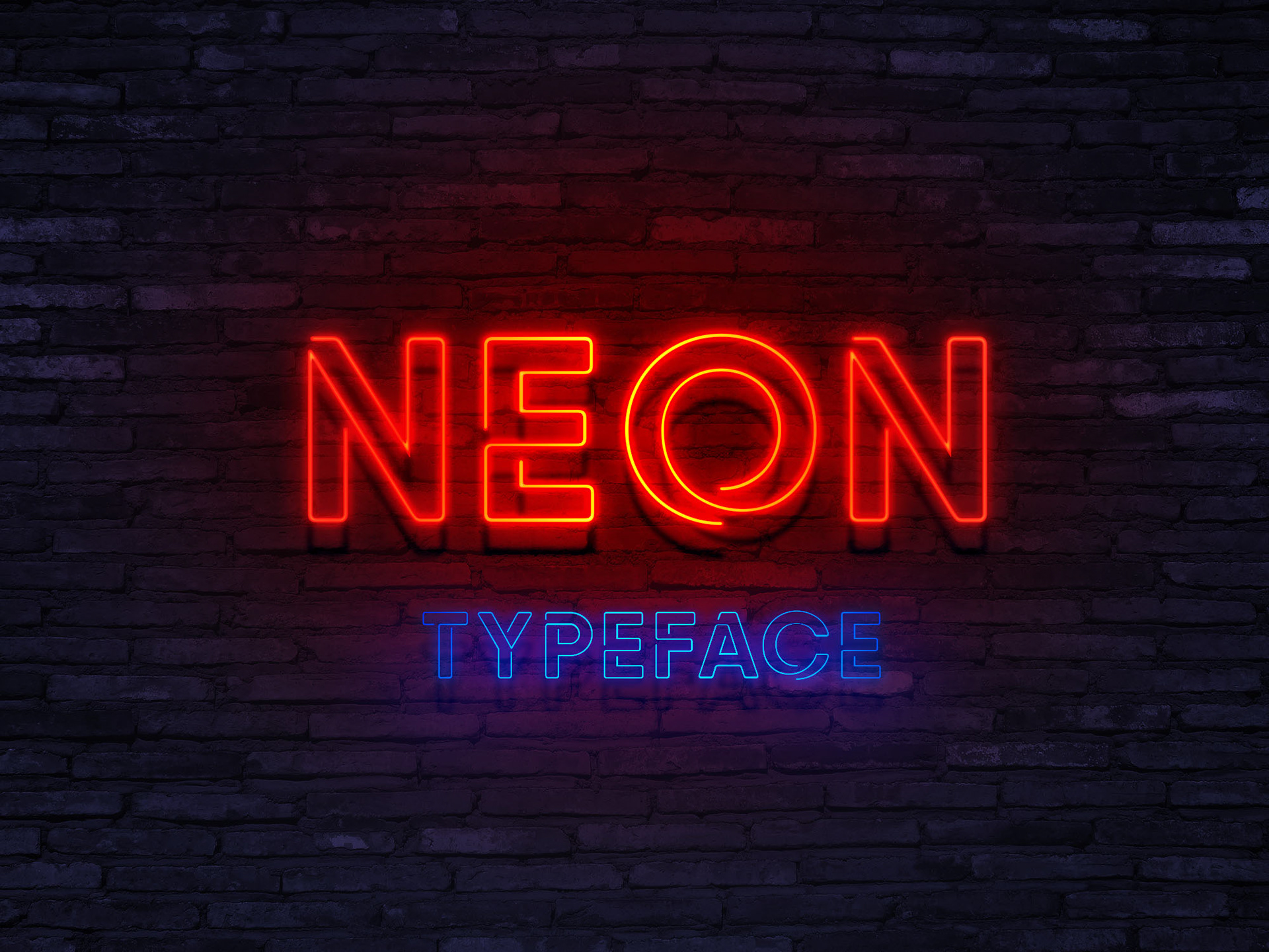 Detail Neon Light Font Nomer 9