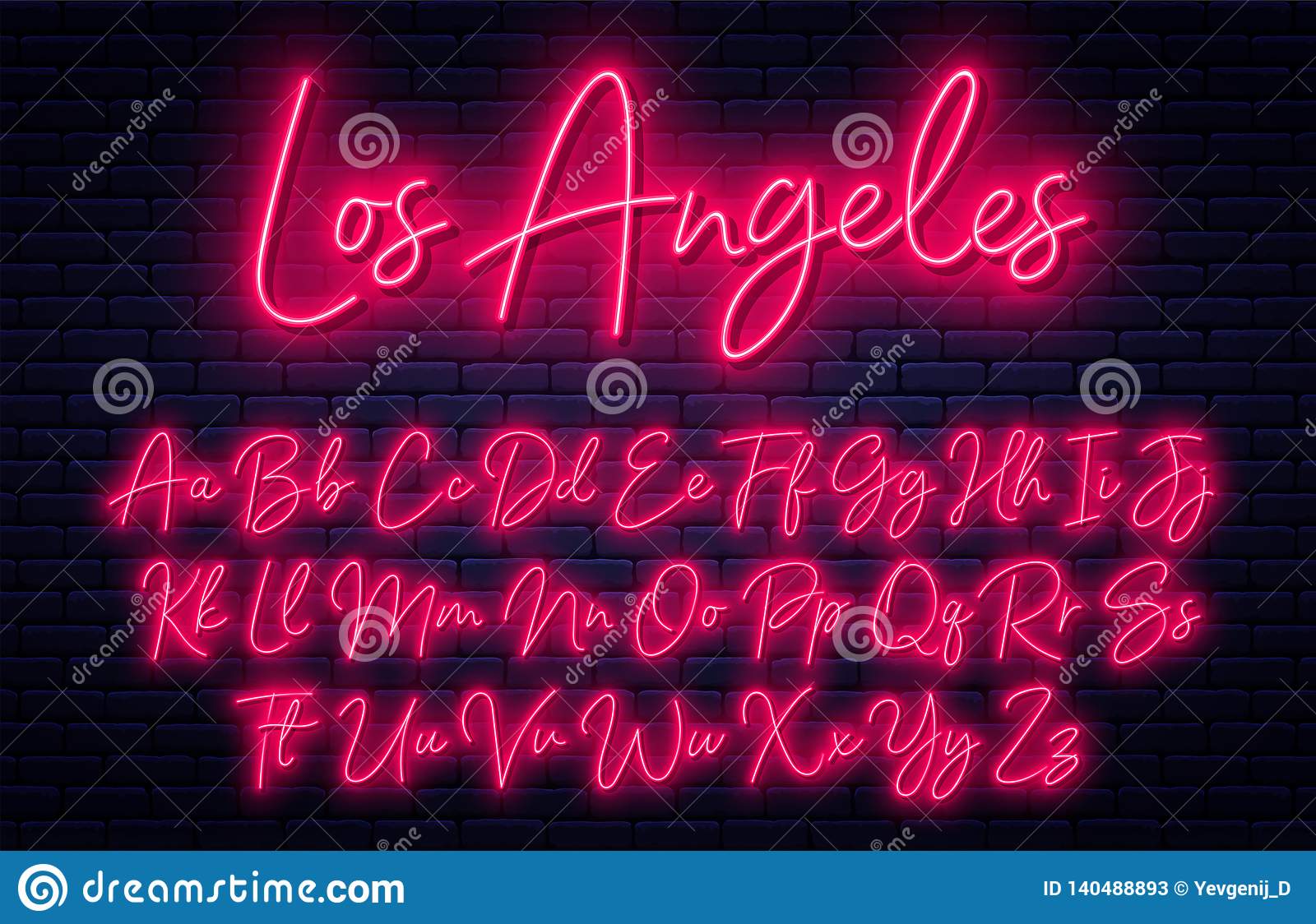 Detail Neon Sign Font Nomer 11