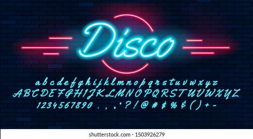 Detail Neon Sign Font Nomer 35