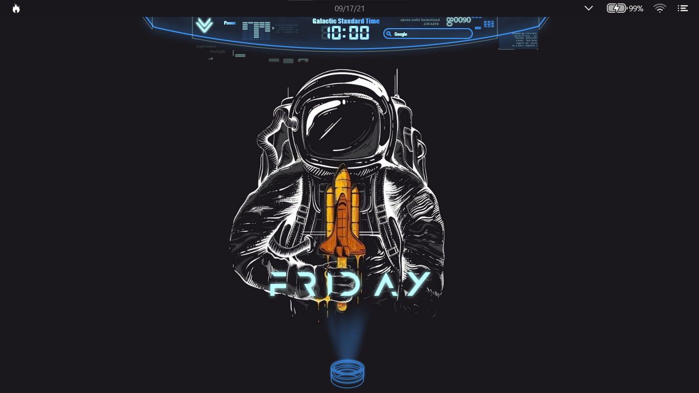 Detail Neon Space Rainmeter Nomer 52