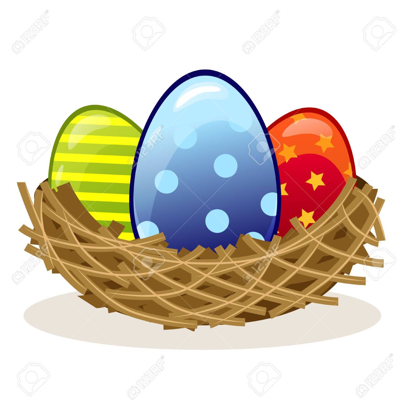 Detail Nest With Eggs Clipart Nomer 45