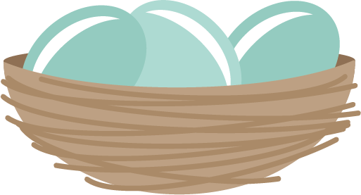 Detail Nest With Eggs Clipart Nomer 47