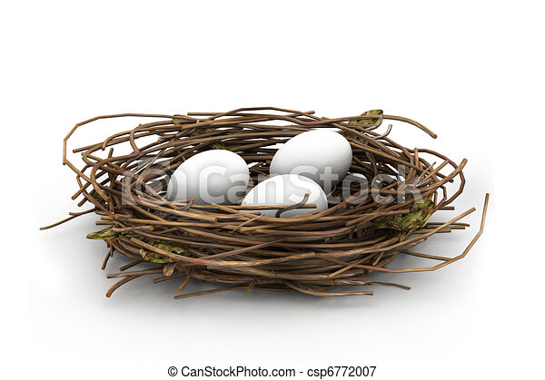 Detail Nest With Eggs Clipart Nomer 48