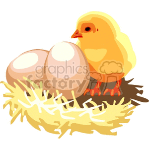 Detail Nest With Eggs Clipart Nomer 50