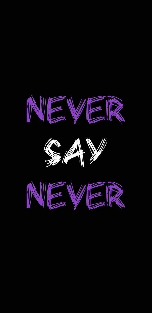 Detail Never Say Never Quotes Nomer 31