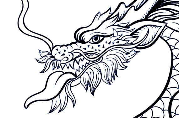 Detail Chinesischer Drache Zeichnen Einfach Nomer 13