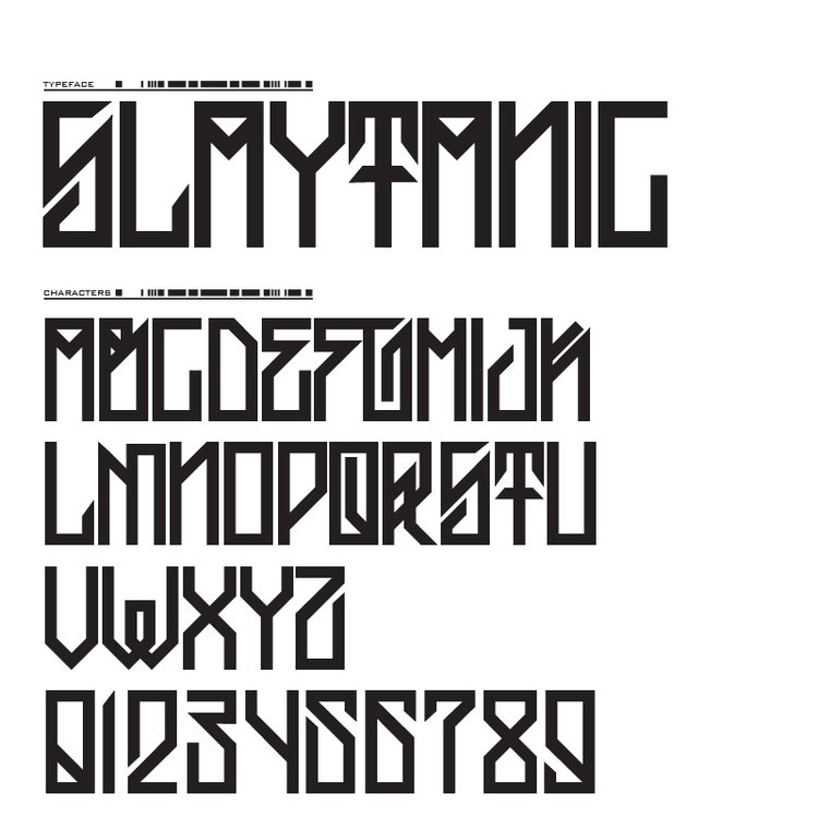 Detail Cyberpunk Alphabet Nomer 4