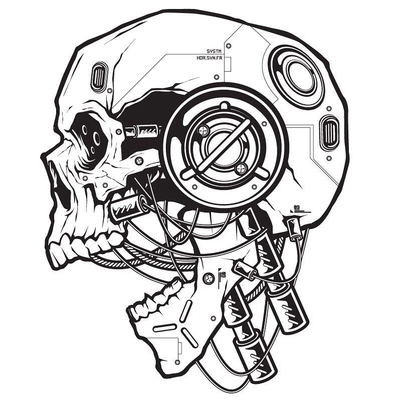 Detail Cyberpunk Alphabet Nomer 9