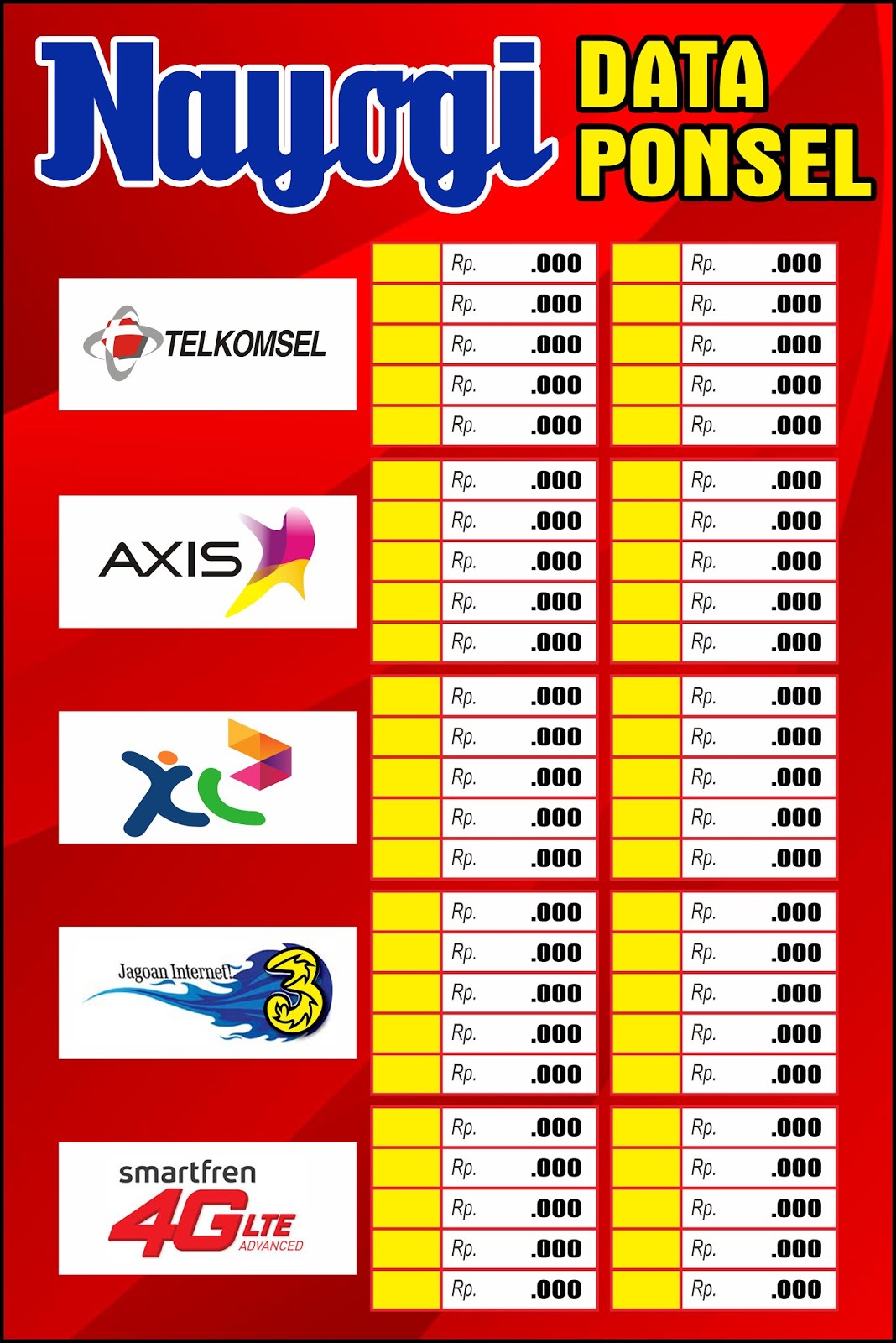 Detail Desain Spanduk Jual Pulsa Nomer 27