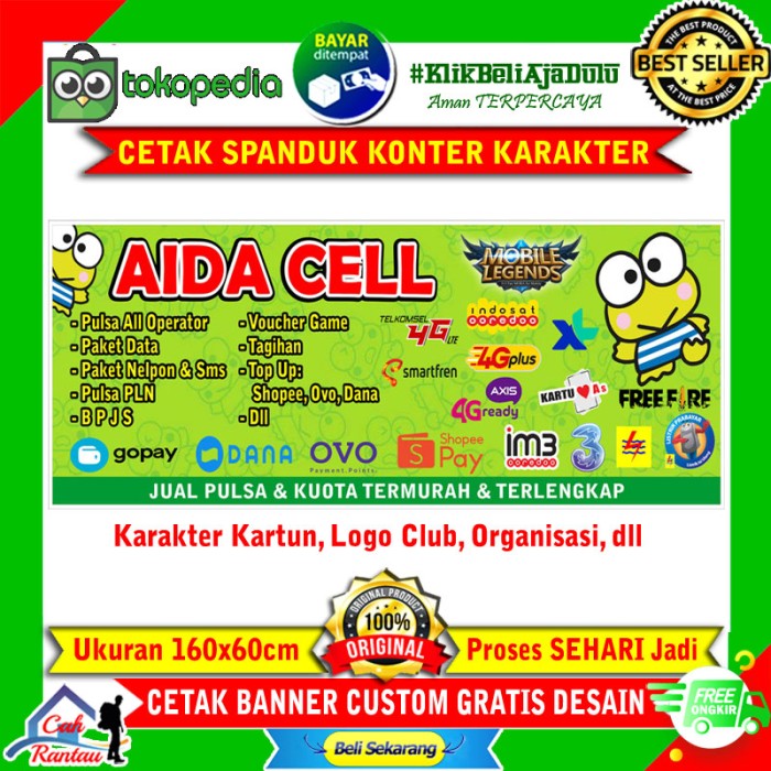 Detail Desain Spanduk Konter Nomer 32