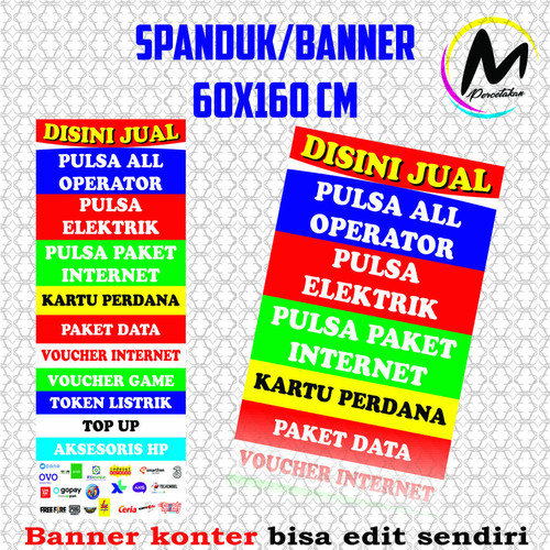 Detail Desain Spanduk Konter Nomer 47