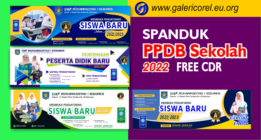 Detail Desain Spanduk Penerimaan Siswa Baru Corel Draw Nomer 53