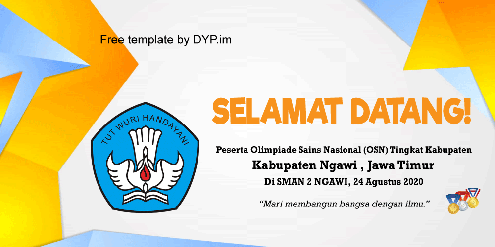 Detail Desain Spanduk Selamat Datang Nomer 4