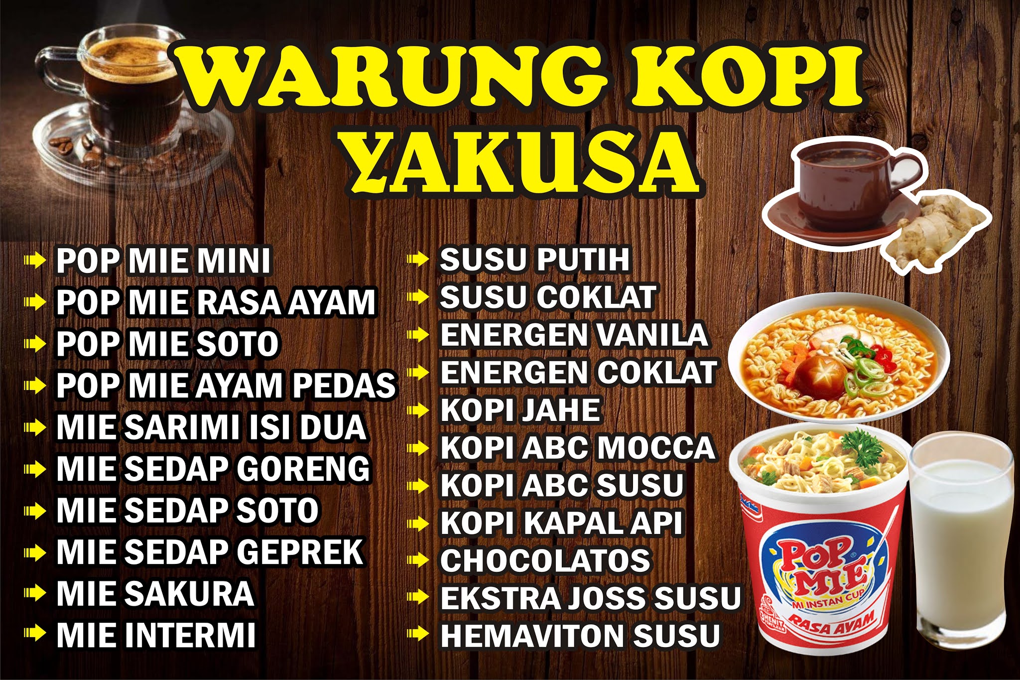 Detail Desain Spanduk Warung Kopi Sederhana Nomer 12