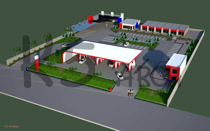 Detail Desain Spbu Pertamina Nomer 46