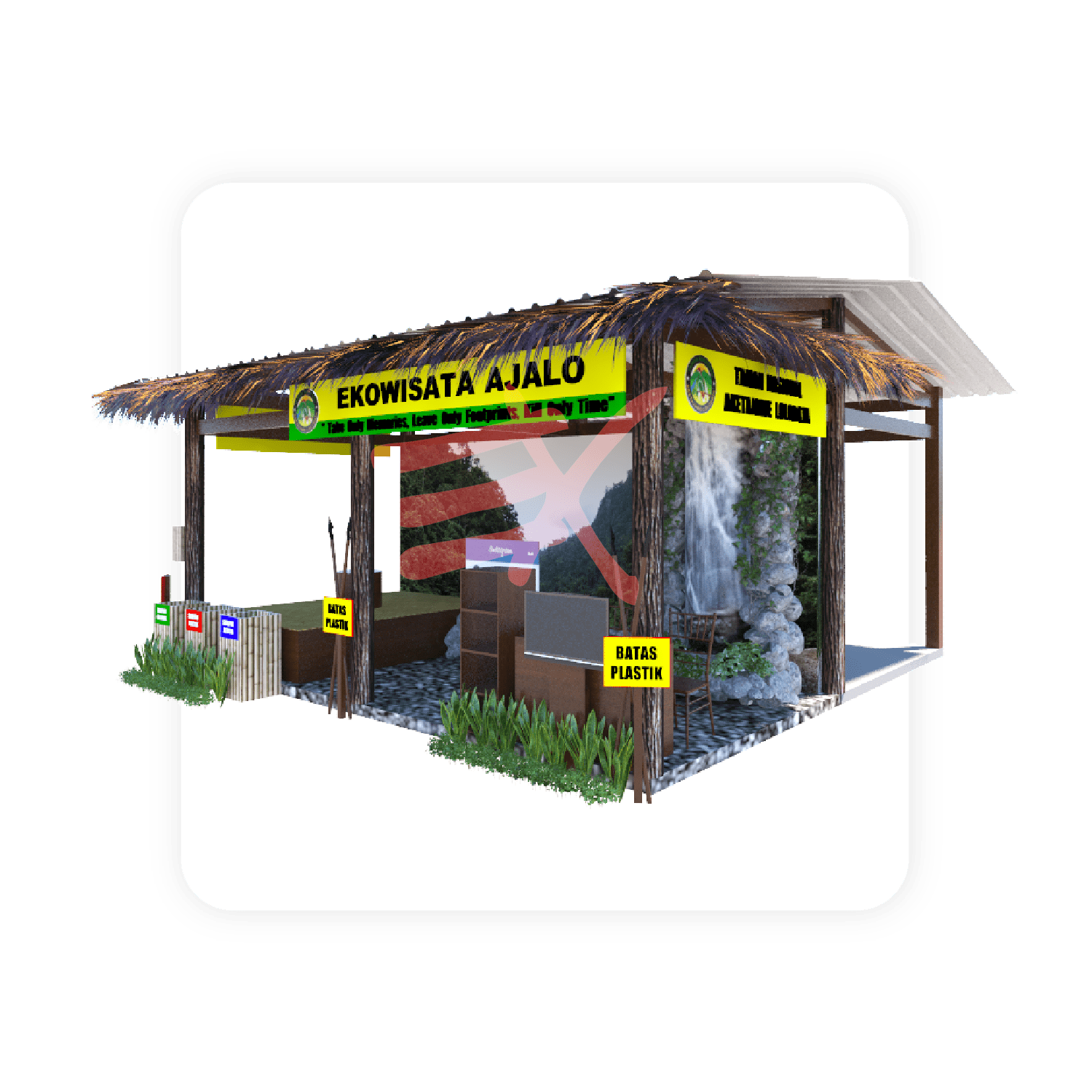 Detail Desain Stand Pameran Outdoor Nomer 49