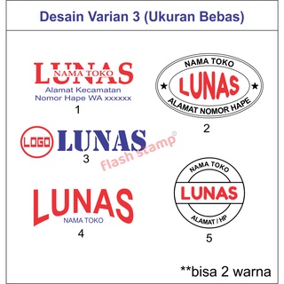 Detail Desain Stempel Lunas Nomer 41