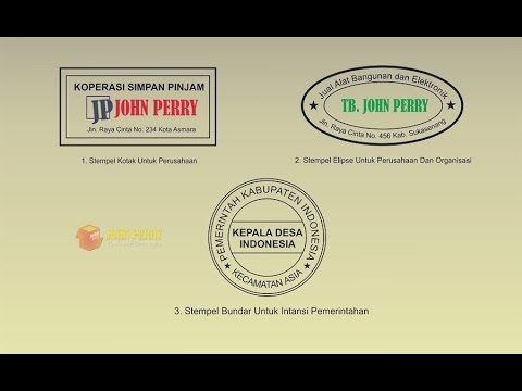 Detail Desain Stempel Perusahaan Nomer 9