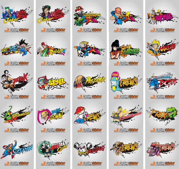 Detail Desain Stiker 3d Nomer 27