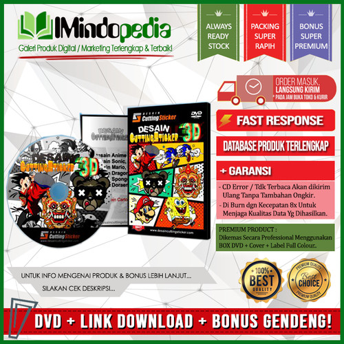 Detail Desain Stiker 3d Nomer 31