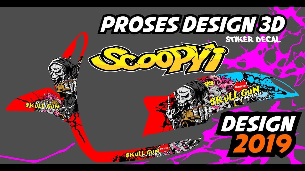 Detail Desain Stiker 3d Nomer 7