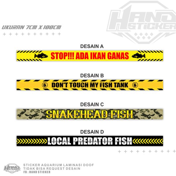 Detail Desain Stiker Aquarium Predator Nomer 30