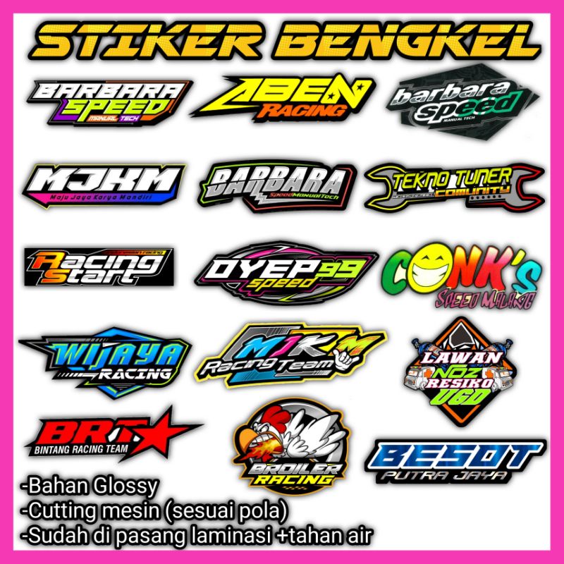 Detail Desain Stiker Bengkel Motor Nomer 22