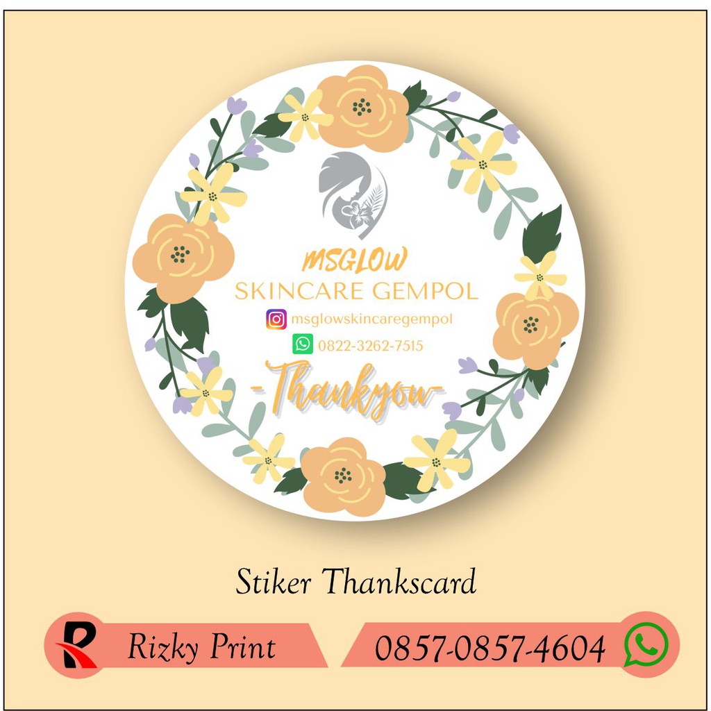Detail Desain Stiker Bulat Koleksi Nomer 34