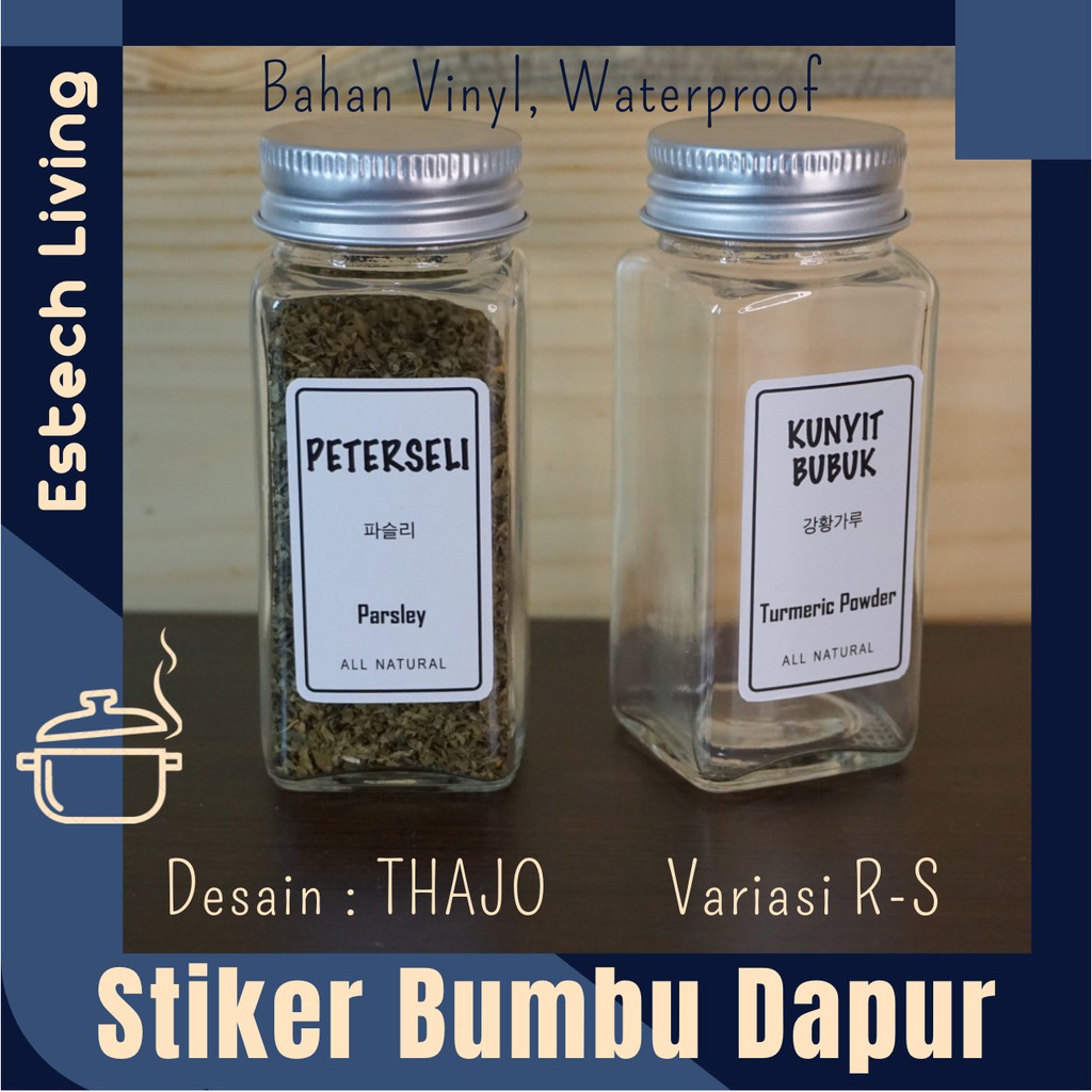 Detail Desain Stiker Bumbu Dapur Nomer 44