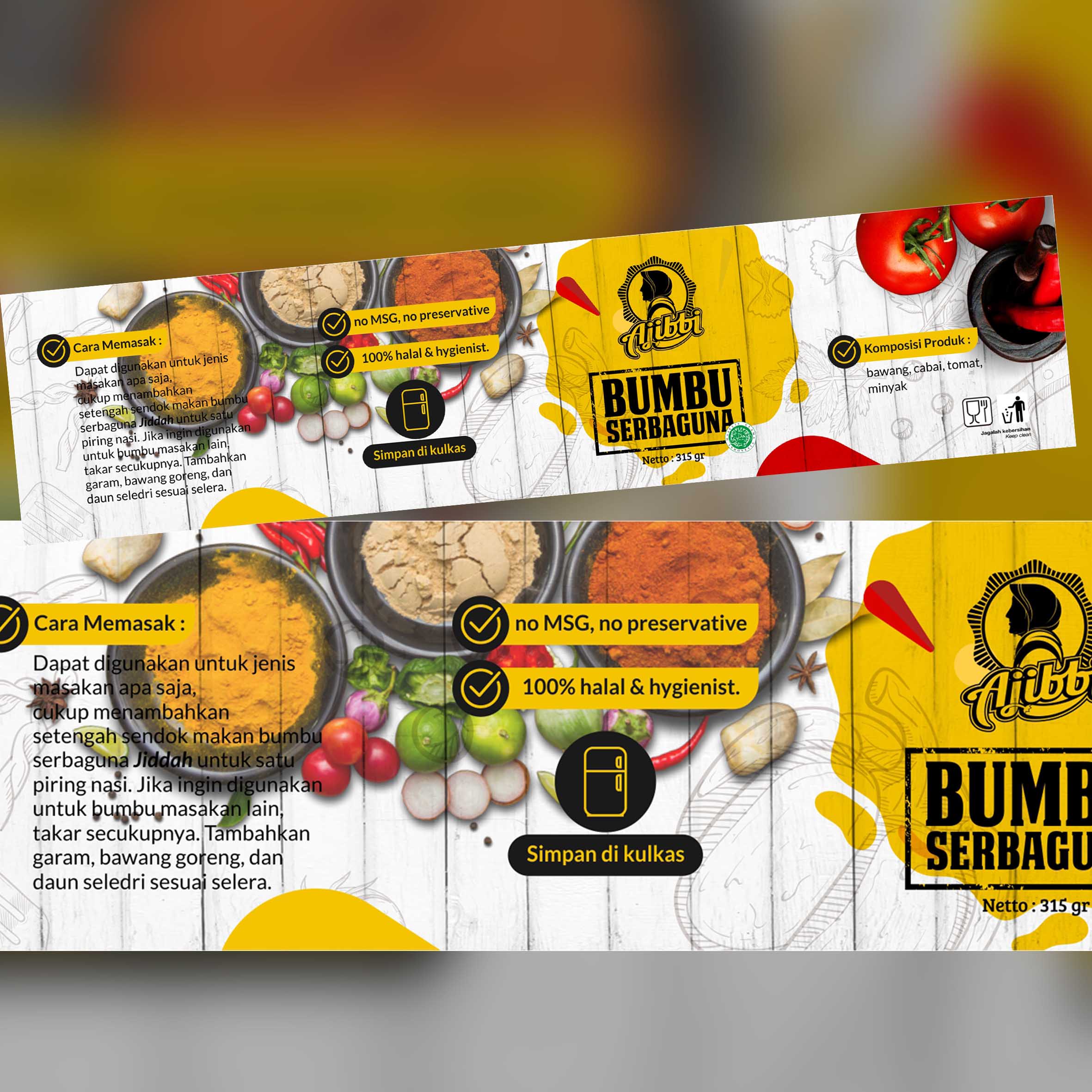 Detail Desain Stiker Bumbu Dapur Nomer 45