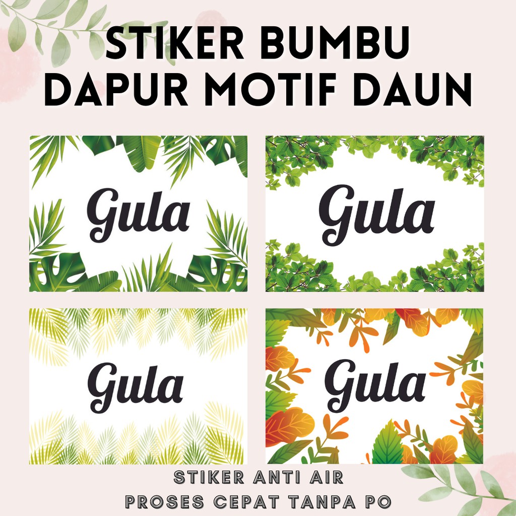 Detail Desain Stiker Bumbu Dapur Nomer 48