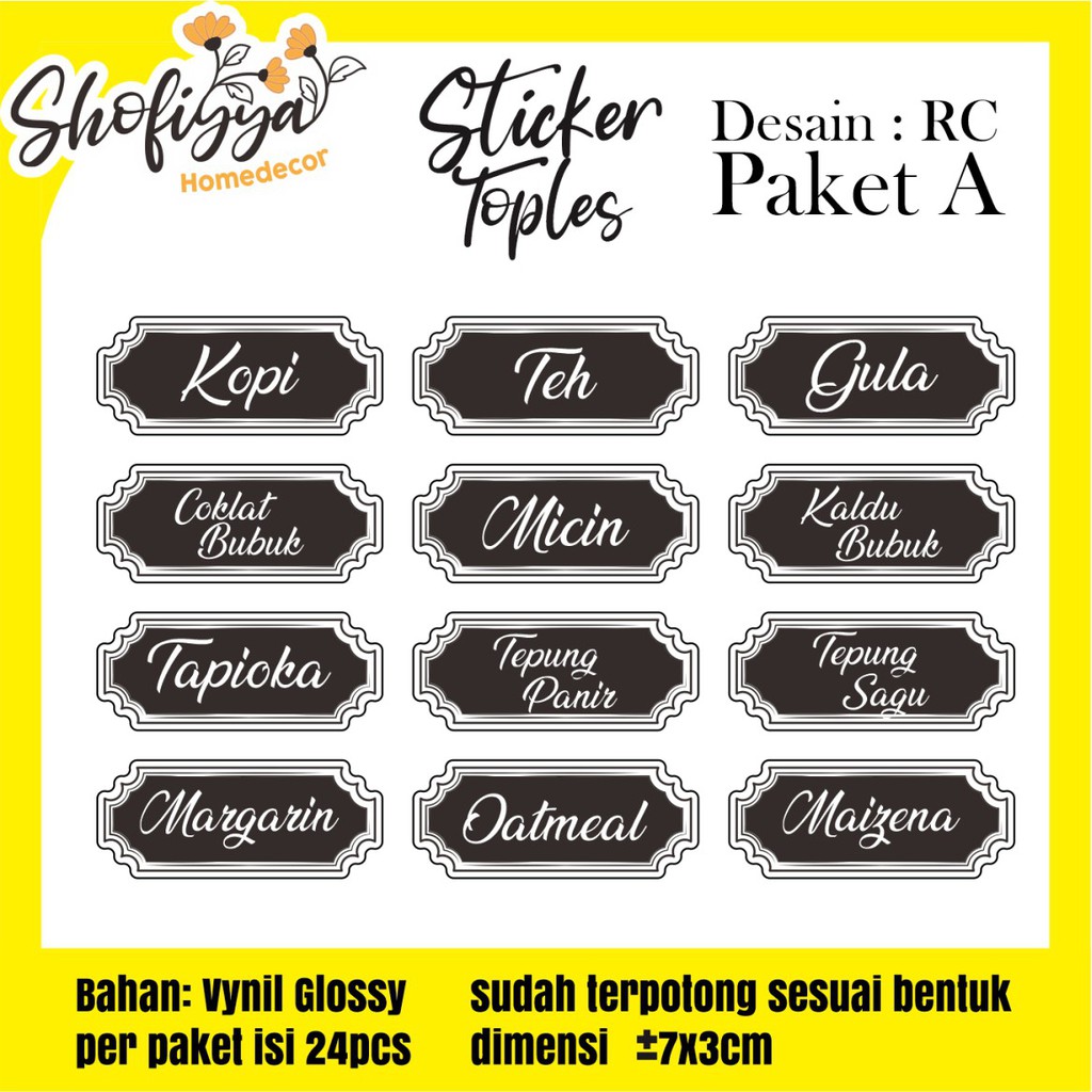 Detail Desain Stiker Bumbu Dapur Nomer 10