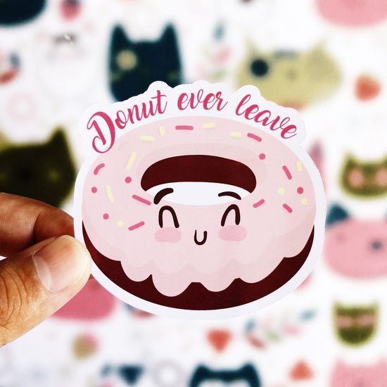 Detail Desain Stiker Donat Nomer 16