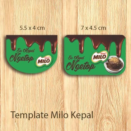 Detail Desain Stiker Es Kepal Milo Nomer 2