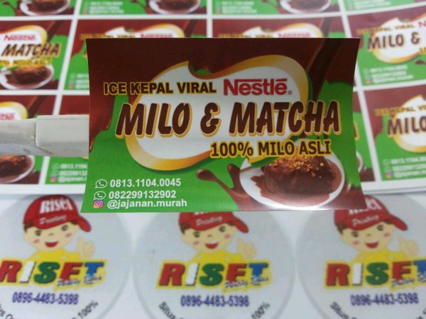 Detail Desain Stiker Es Kepal Milo Nomer 39