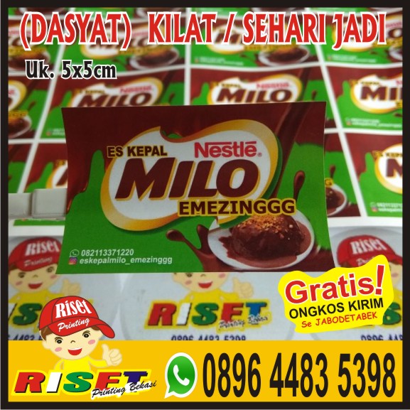 Detail Desain Stiker Es Kepal Milo Nomer 52