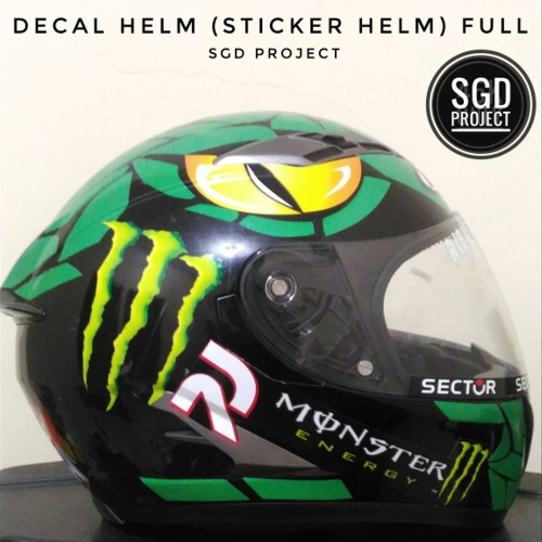 Detail Desain Stiker Helm Nomer 16