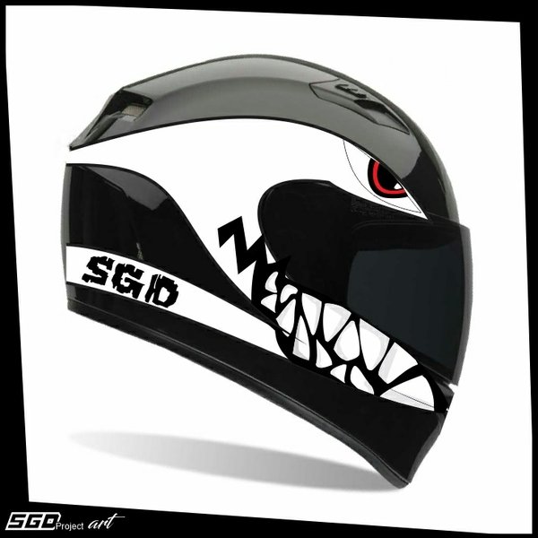 Detail Desain Stiker Helm Nomer 32