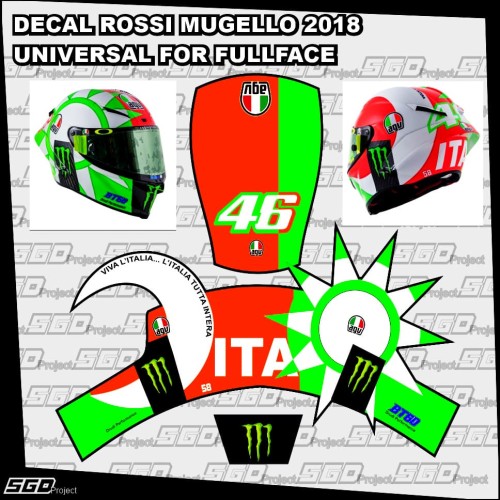 Detail Desain Stiker Helm Nomer 33