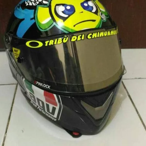 Detail Desain Stiker Helm Nomer 47