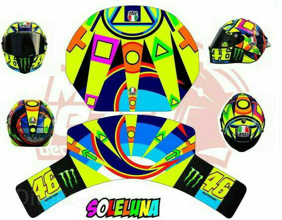 Detail Desain Stiker Helm Nomer 7