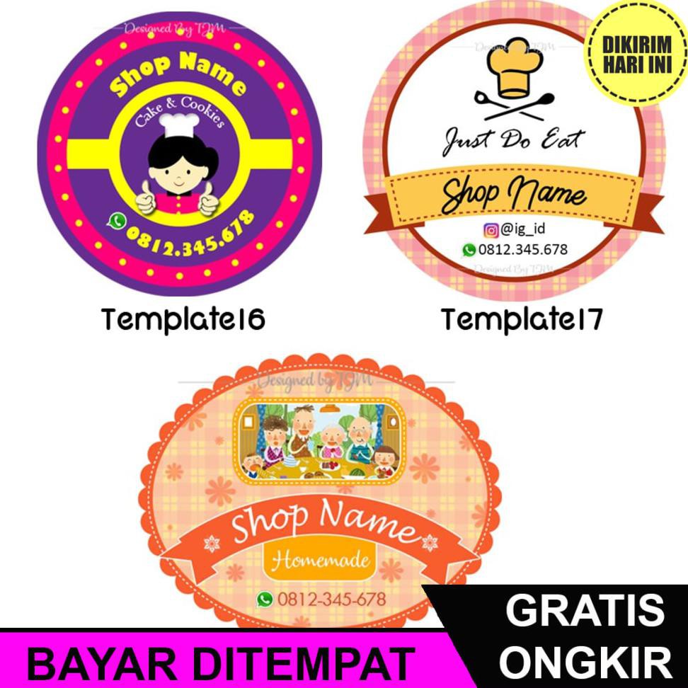 Detail Desain Stiker Jualan Nomer 18