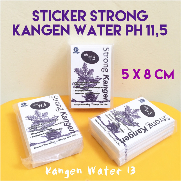 Detail Desain Stiker Kangen Water Nomer 47